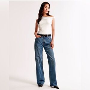 Abercrombie & Fitch The Loose High Rise Jeans 27 / 4L Medium Wash